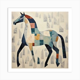 Abstract Equines Collection 36 Art Print