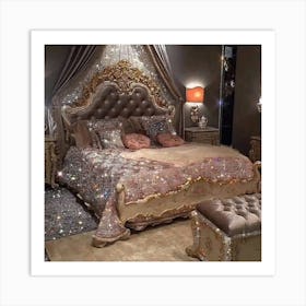 Glamorous Bedroom Art Print