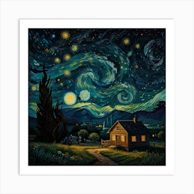 Starry Night 15 Art Print