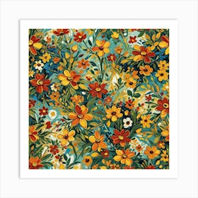 Floral Painting Art Print