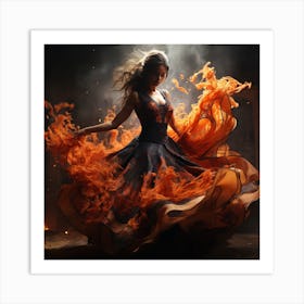 Fire Dancer Art Print