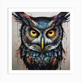 Owl852 Art Print