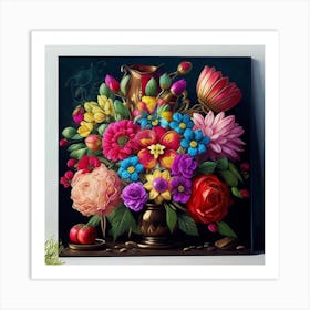 Flowers In A Vase 2 Art Print