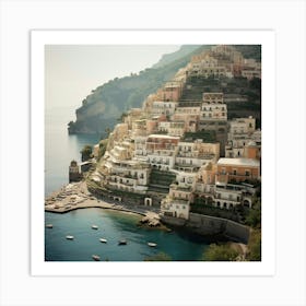 Italy, Mediterranean, Summer Vintage Film Photography Art Print