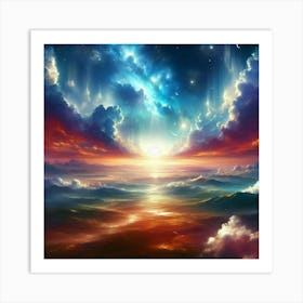 Sky And Clouds 4 Art Print