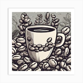 Coffee Beans 175 Art Print