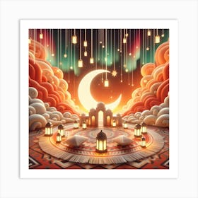 Ramadan Kareem Mubarak Greetings 1 Art Print