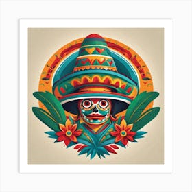 Mexican Skull 79 Art Print