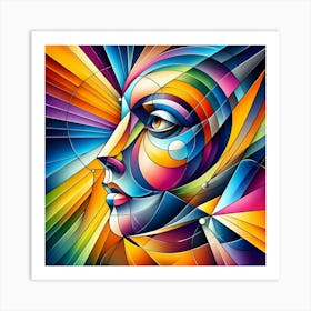 Abstract Of A Woman 16 Art Print