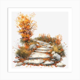 Autumn Path Art Print