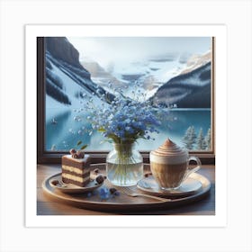 Coffee And Cake Table Art Print