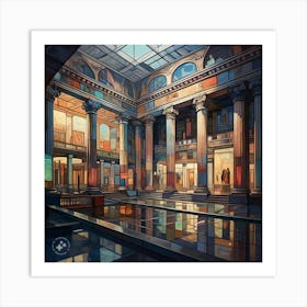 Building With Columns Art Print