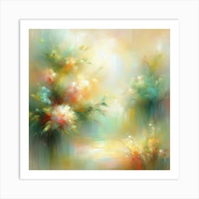 Abstract Of Flowers Art Print