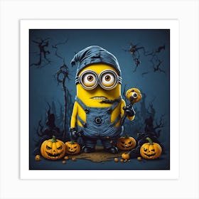 Halloween Minion Art Print