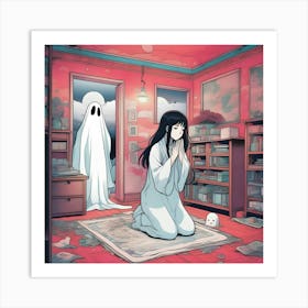 Manga Ghost Girl 1 Art Print