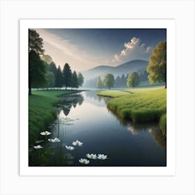 Lily Pond 4 Art Print