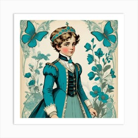 Victoria In Blue Art Print