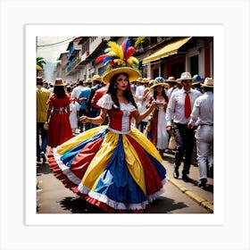 Venezuelan Dancer Art Print