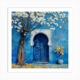 Blue Door In Morocco 10 Art Print