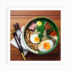 Ramen Noodle Soup Art Print