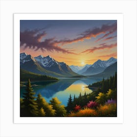 Default Beautiful Views Painting 0 1 Art Print