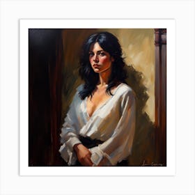 Portrait Of A Woman Art Print