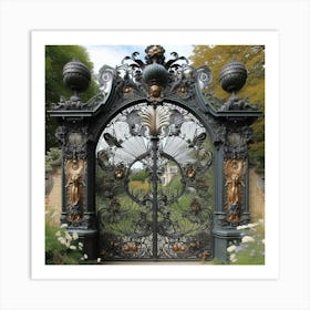 Gate To A Garden Art Print