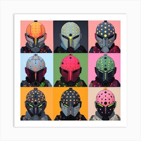 'Outlaw Helmets' Art Print