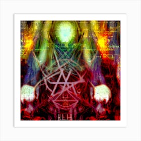Abstract Photo Of Lilith, Lucifer And Hecate 3 Art Print