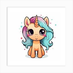 Cute Unicorn 360 Art Print