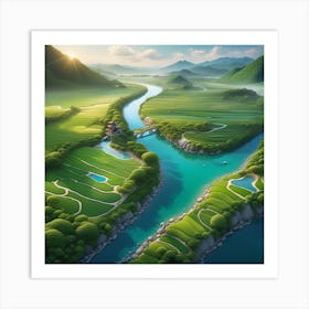 Asian Landscape 6 Art Print