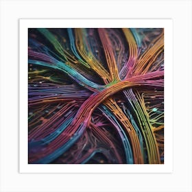 Abstract Computer Network 1 Art Print