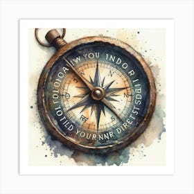 Compass Art Print