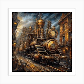 Steam Train Art Print