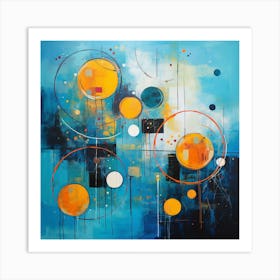 Abstract Circles 1 Art Print