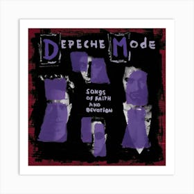 Depeche Mode Rawk 9 Art Print