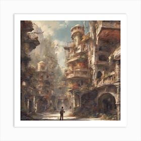 Fantasy City 8 Art Print