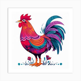 Rooster 2 Art Print