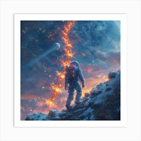 Space Astronaut Art Print