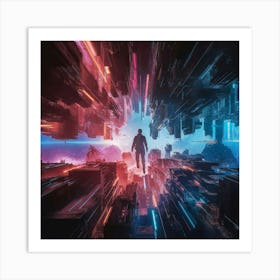 Futuristic Cityscape Art Print