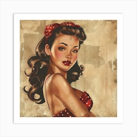 Pin Up Girl Art Print