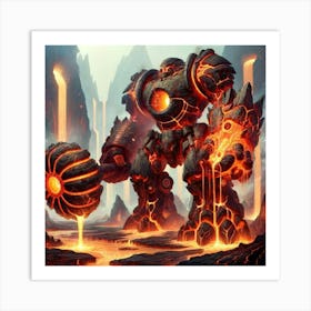 Geothermal Goliath Weaponry Art Print