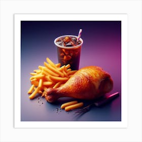 Chicken Food Restaurant87 Art Print