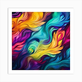 Abstract Colorful Abstract Background 3 Art Print