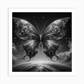 Butterfly In The Sky 20 Art Print