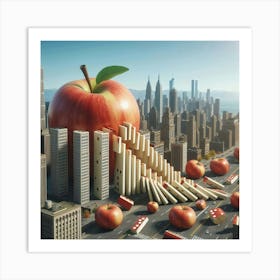 Apple Dominoes Art Print