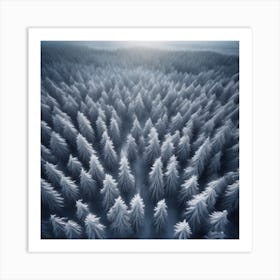 Snowy Forest 18 Art Print