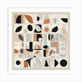 Abstract Geometric Pattern 25 Art Print