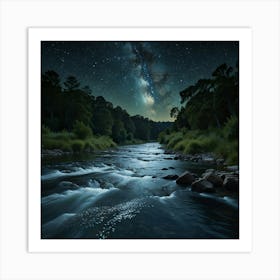 Milky River Art Print