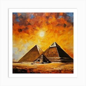 Pyramids of Giza 1 Art Print